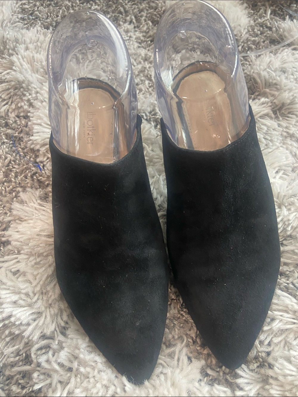 Botkier Black Suede Pointed Toe Mule size 6